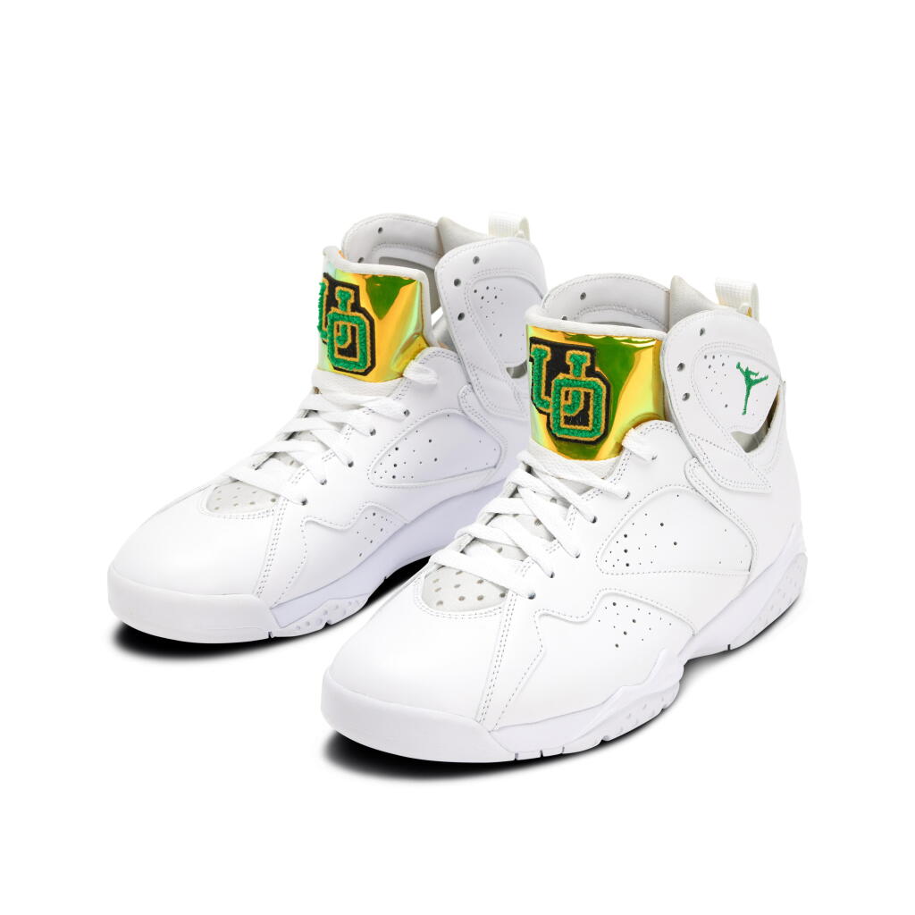 View full screen - View 1 of Lot 43. Nike Air Jordan 7 ‘University of Oregon’ Women's Player Exclusive | Size 10W .