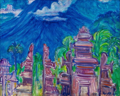 View full screen - View 1 of Lot 2051. Theo Meier 西奧·邁爾 | View of a Temple 寺廟風景.