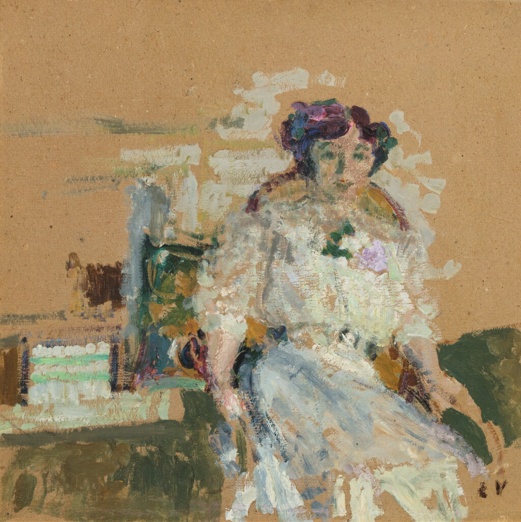 View full screen - View 1 of Lot 44. EDOUARD VUILLARD | ETUDE DE FEMME POUR UN PORTRAIT.