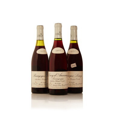 View full screen - View 1 of Lot 843. Bourgogne Rouge Maison Leroy & Maison Leroy d’Auvenay (3 BT) .
