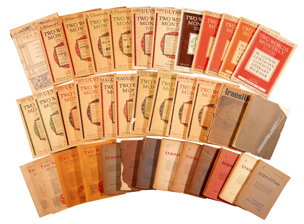 View full screen - View 1 of Lot 96. JOYCE | Collection of Two Worlds & Transition, in total 37 issues.
