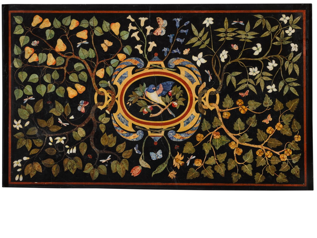 View full screen - View 1 of Lot 124. An Italian scagliola table top, Florence, second half 19th century.