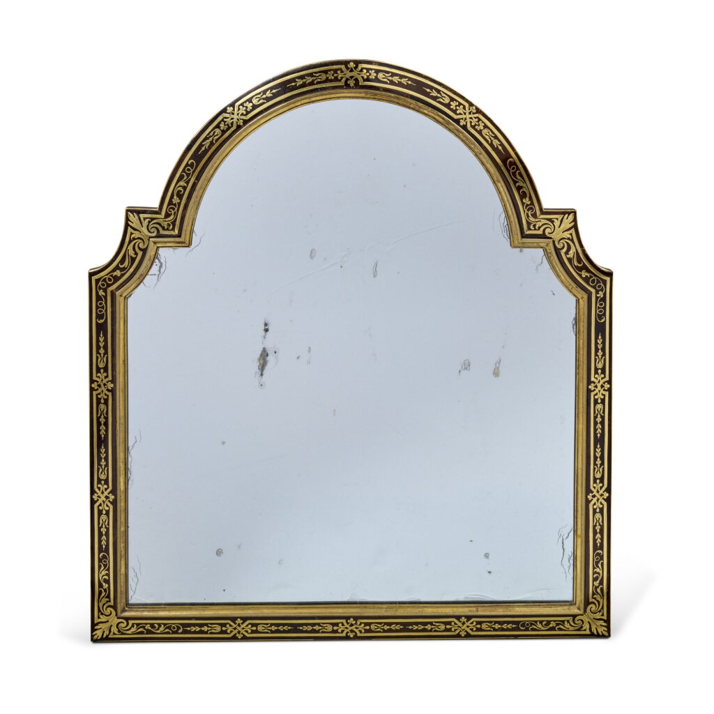 View full screen - View 1 of Lot 94. A Louis XIV Brass Inlaid Boulle Marquetry Dressing Table Mirror, Early 18th Century .