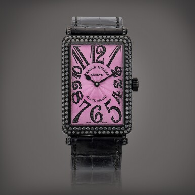 View full screen - View 1 of Lot 2247. Long Island Black Magic, Reference 1000 SC D | A limited edition PVD-coated white gold and black diamond-set wristwatch, Circa 2006 | Long Island Black Magic 型號1000 SC D | 限量版 PVD 塗層處理白金鑲黑鑽石腕錶,約2006年製.