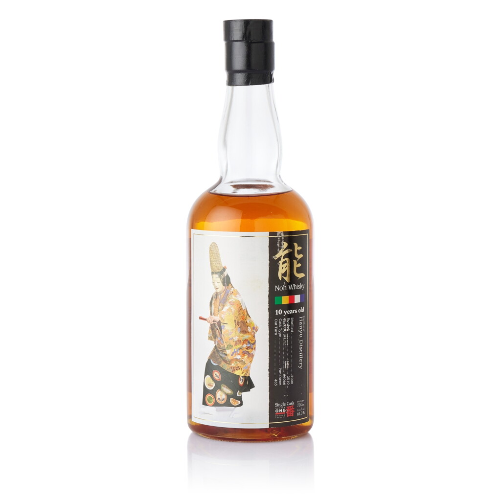 View full screen - View 1 of Lot 1300. 羽生 "能"系列 Hanyu Noh 10 Year Old Cask #6066 61.0 abv 2000 (1 BT70).