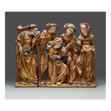 View full screen - View 1 of Lot 102. Relief with the Mourning Marys and Saint John.