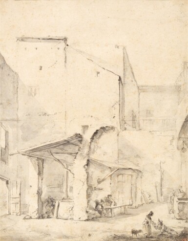 View full screen - View 1 of Lot 39. A Roman Courtyard.