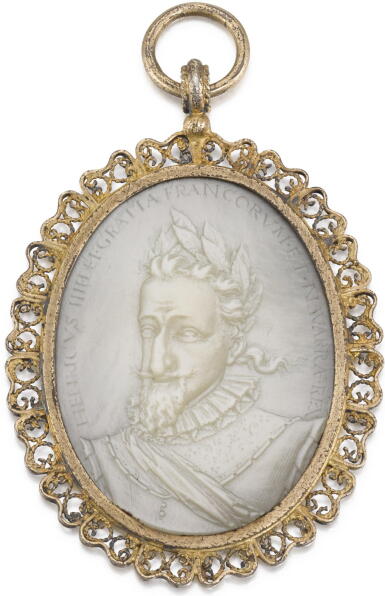 View full screen - View 1 of Lot 51. FRENCH, PARIS, LATE 16TH/ EARLY 17TH CENTURY | CAMEO WITH HENRI IV OF FRANCE (1553-1610) .