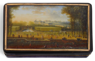 View full screen - View 1 of Lot 138. A GOLD-MOUNTED TORTOISESHELL BOÎTE-À-MINIATURE, FRENCH, CIRCA 1800.