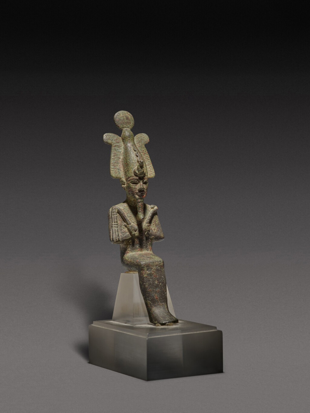 View full screen - View 1 of Lot 103. An Egyptian Bronze Figure of Osiris, 26th Dynasty, 664-525 B.C..