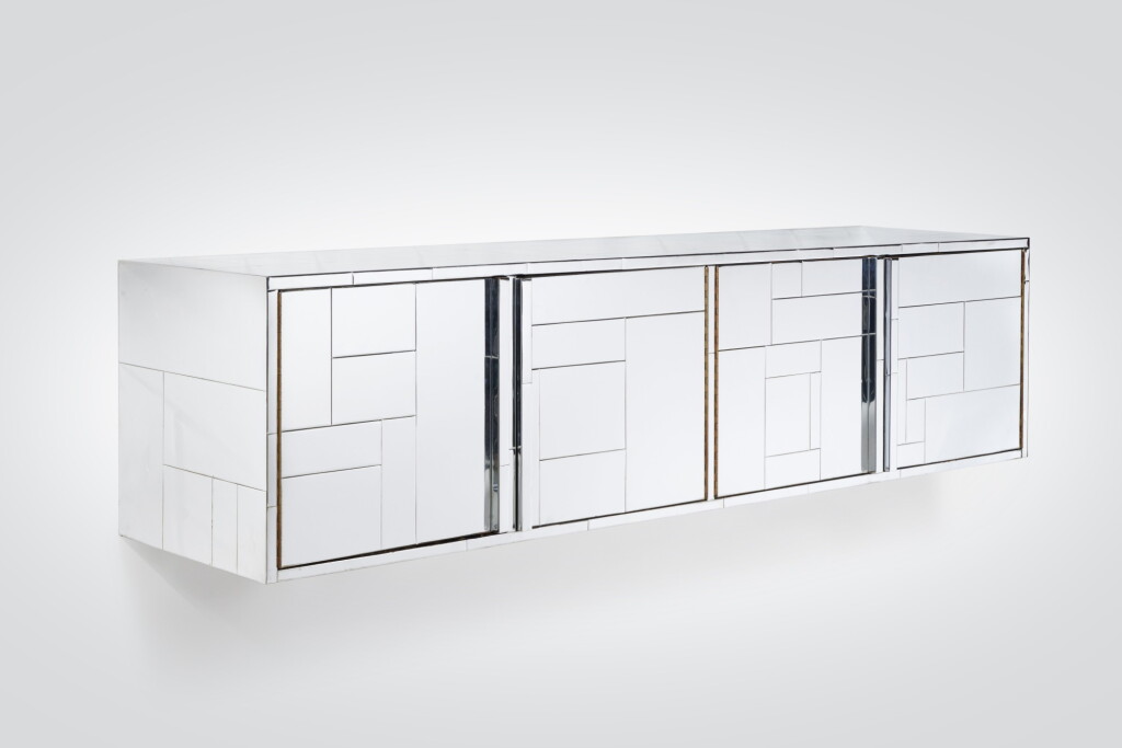 View full screen - View 1 of Lot 102. "Cityscape" Wall-Mounted Sideboard.