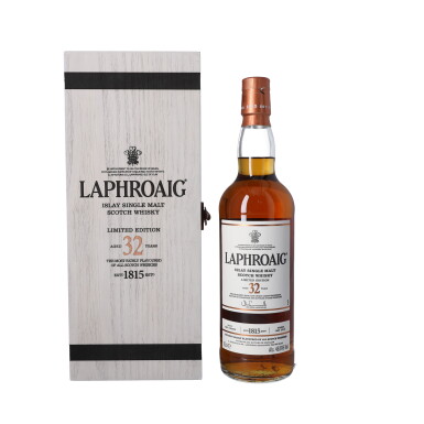 View full screen - View 1 of Lot 5325. Laphroaig 32 Year Old 46.6 abv NV (1 BT70).