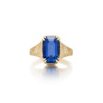 Sapphire and Diamond Ring