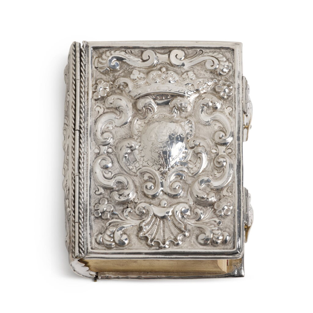 View full screen - View 1 of Lot 68. An Italian Silver Book Binding, Mid-18th Century.