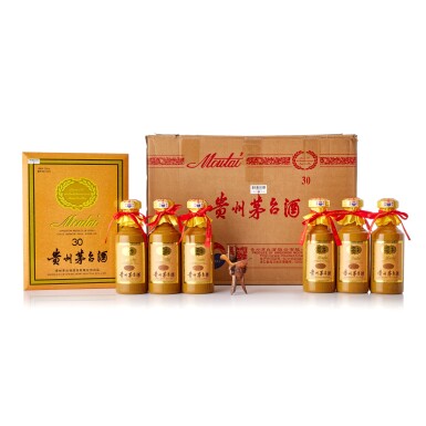 View full screen - View 1 of Lot 6896. 2021年產30年貴州茅台酒 Kweichow Moutai Aged 30 Years 2021 (6 BT50).