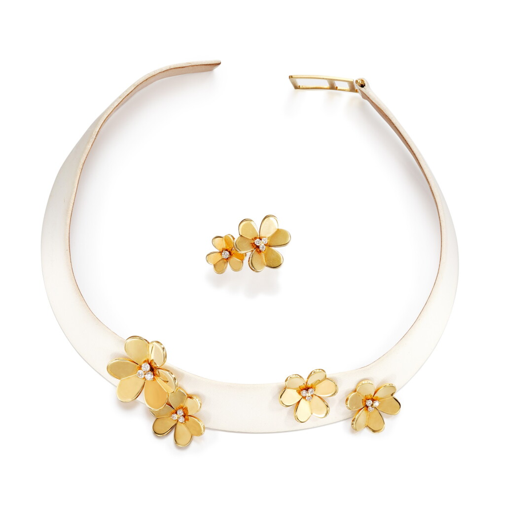 View full screen - View 1 of Lot 2864. 'Frivole' Diamond Demi Parure | 梵克雅寶 | 'Frivole’ 鑽石 項鏈 及 戒指 套裝.