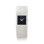PIAGET | REFERENCE 9133, A WHITE GOLD BRACELET WATCH WITH ONYX DIAL, CIRCA 1970