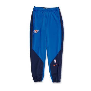 View full screen - View 1 of Lot 73. Shai Gilgeous-Alexander Oklahoma City Thunder 2025 NBA Finals Game Issued Warmup Pants | 'Championship Run'.