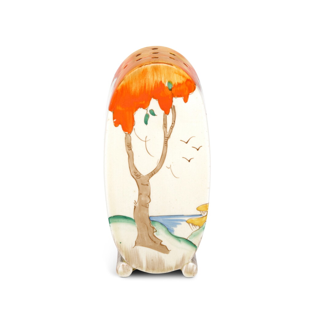 View full screen - View 1 of Lot 1604. A ceramic sugar sifter by Clarice Cliff, second quarter 20th century.