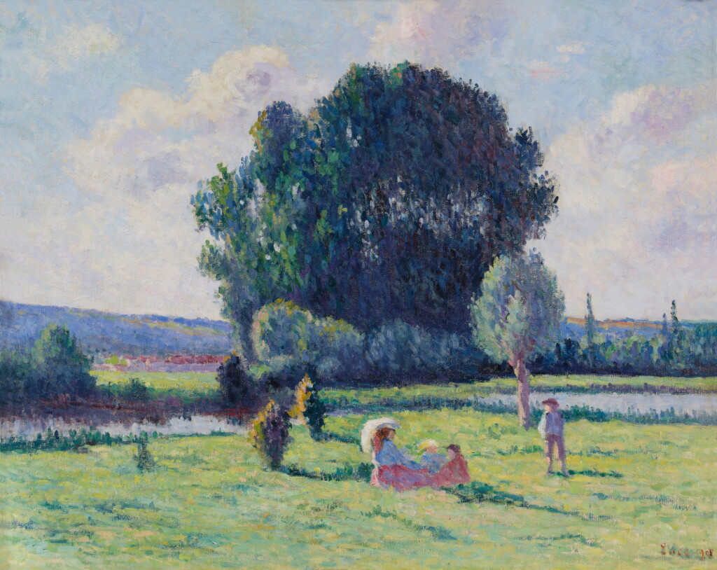 View full screen - View 1 of Lot 305. Famille se reposant au soleil.