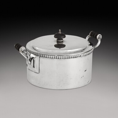 View full screen - View 1 of Lot 397. An Indian Colonial silver egg boiler and cover, William Henry Twentyman, Calcutta, circa 1830.