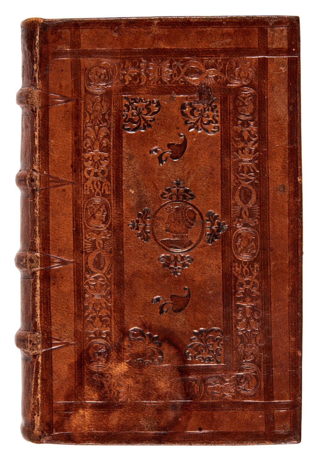 View full screen - View 1 of Lot 1070. Cornutus, De natura Deorum gentilium Commentarius, Basel, 1543, Spanish plateresque binding.