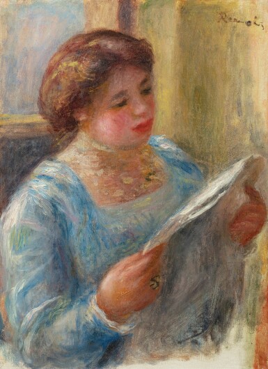View full screen - View 1 of Lot 103. Jeune femme lisant.