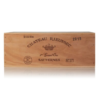 View full screen - View 1 of Lot 379. Château Rieussec 2015 (24 HFBT).
