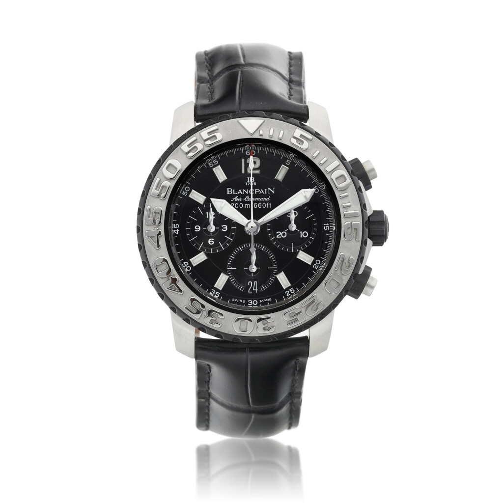View full screen - View 1 of Lot 8142. Air Command Concept 2000 | A stainless steel flyback chronograph wristwatch with date, Circa 2000 | 寶珀 | Air Command Concept 2000 | 精鋼飛返計時腕錶,備日期顯示,約2000年製.