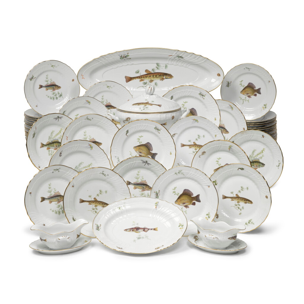 View full screen - View 1 of Lot 27. A Richard Ginori 'Fish' Pattern Part-Dinner Service, 20th Century.