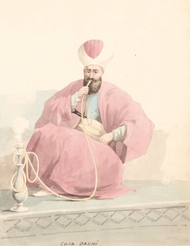 View full screen - View 1 of Lot 119. William Page (1794-1872) | Album of 58 watercolours of Turkish, Greek, Swiss and Italian views and figure studies.