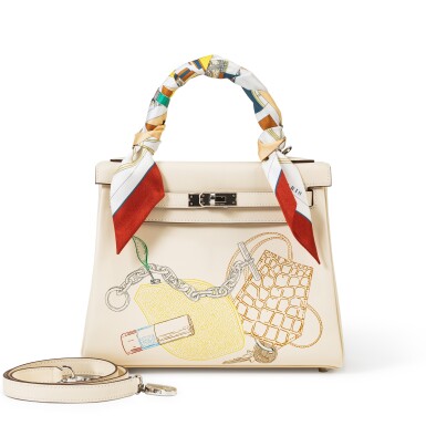 View full screen - View 1 of Lot 406. Nata Swift In and Out Kelly 25 Retourné Palladium Hardware, 2021.