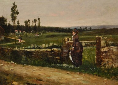 View full screen - View 1 of Lot 198. Along a Country Path.