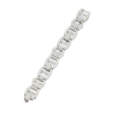 View full screen - View 1 of Lot 836. Diamond bracelet, circa 1930.