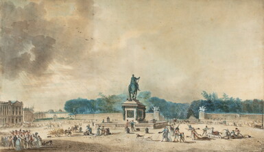 View full screen - View 1 of Lot 65. Vue de la place Louis XV, 1792.