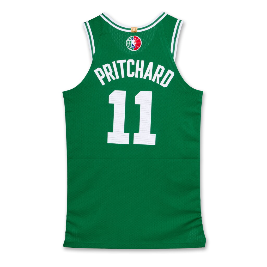 View full screen - View 1 of Lot 117. Payton Pritchard ‘Abu Dhabi Games’ Boston Celtics 2024-2025 Game Worn Icon Edition Jersey | Matched to 2 Games .