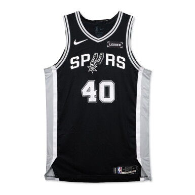 View full screen - View 1 of Lot 44. Harrison Barnes San Antonio Spurs 2025-2026 NBA Tip-Off Game Worn Icon Edition Jersey .