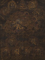 A thangka depicting Simhamukha Mahakala, Tibet, 18th century
