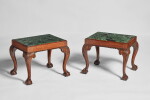 A Pair of George II Mahogany Stools, Circa 1750