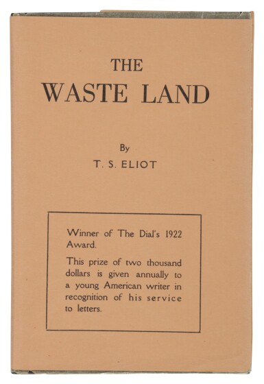 View full screen - View 1 of Lot 110. Eliot, T.S. | The most important English Modernist poem.