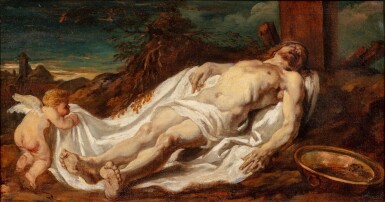 View full screen - View 1 of Lot 157. The Dead Christ lying by the Cross.
