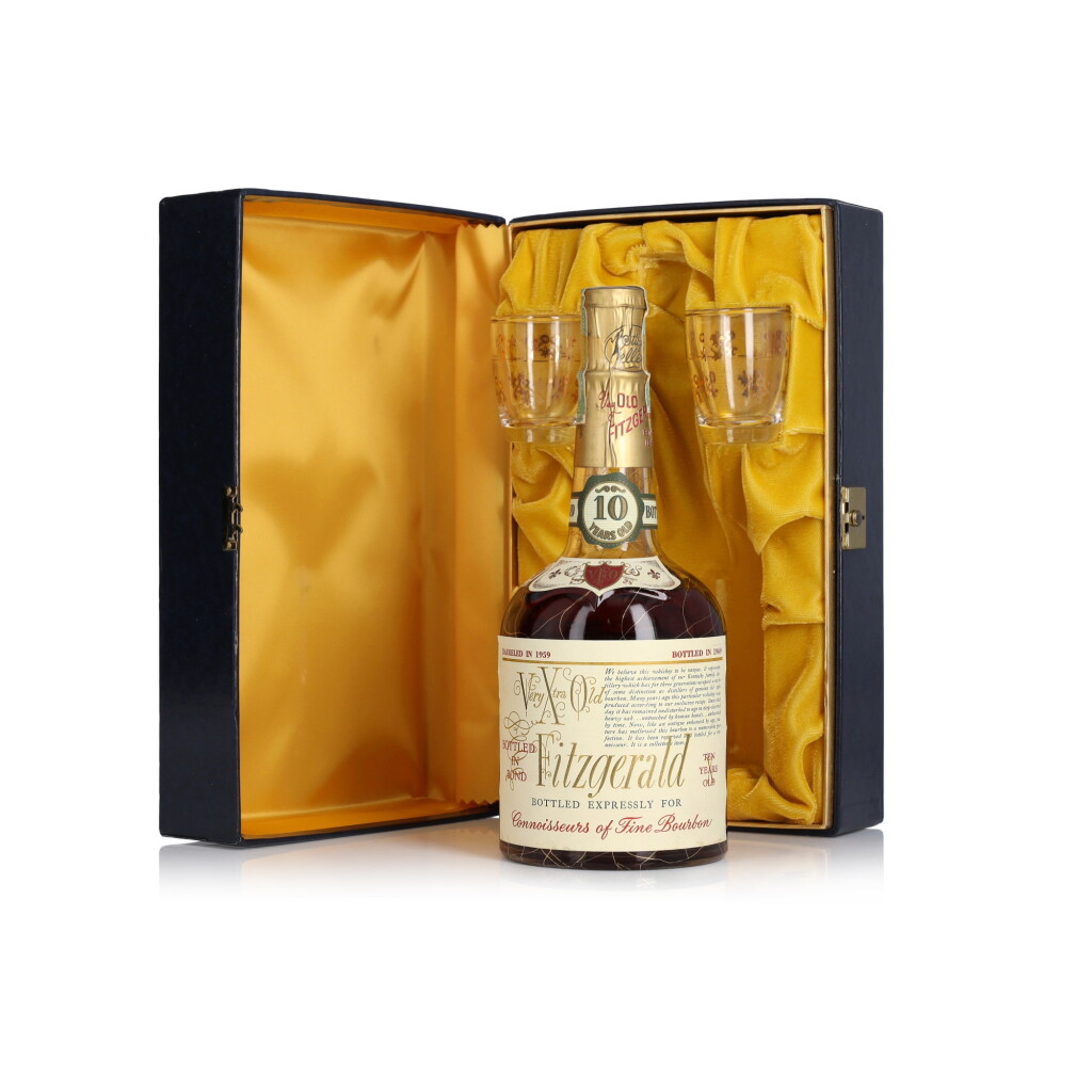 View full screen - View 1 of Lot 128. Very Xtra Old Fitzgerald 10 Year Old 100 Proof 1959 (1 4/5 Quart).