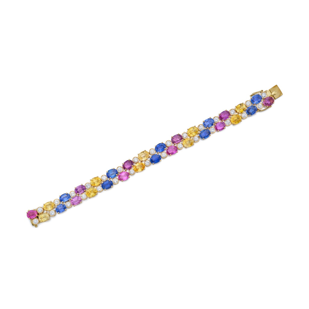 全萤幕检视 - 查看424Colored Sapphire and Diamond Bracelet的1