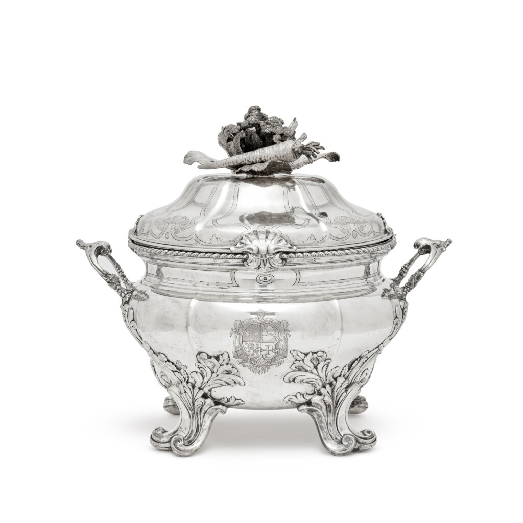 View full screen - View 1 of Lot 172. A Rare German Silver Pot À Oille, Johann Hues, Hamburg, 1769-1782 mark.