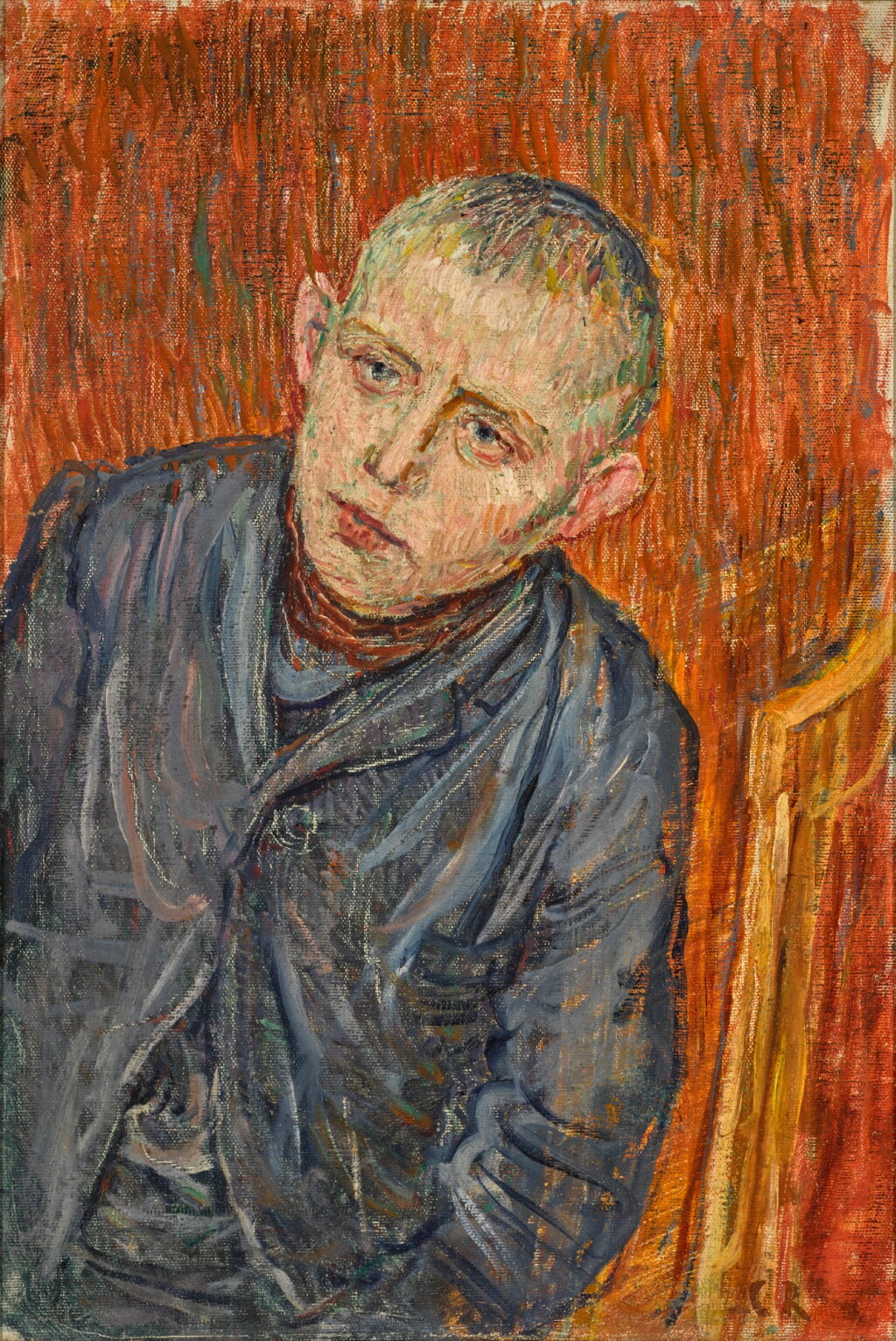 View full screen - View 1 of Lot 17. CHRISTIAN ROHLFS | KNABENPORTRAIT (PORTRAIT OF A BOY).
