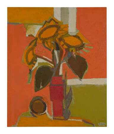 View full screen - View 1 of Lot 13. FRANÇOISE GILOT | LITTLE SUNFLOWERS.