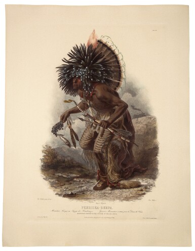 View full screen - View 1 of Lot 160. Bodmer, Karl | Perhaps the greatest image to emerge from the picturing of the American West.