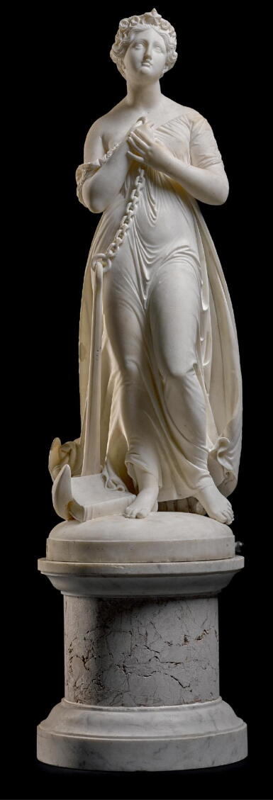 View full screen - View 1 of Lot 34. GIOVANNI MARIA BENZONI | LA SPERANZA (ALLEGORY OF HOPE).
