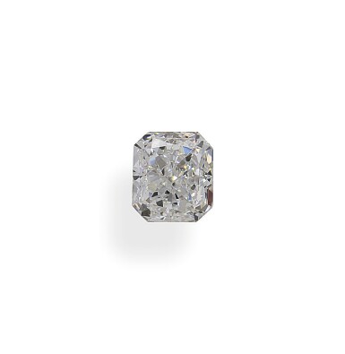 View full screen - View 1 of Lot 15. A 1.01 Carat Cut-Cornered Rectangular Modified Brilliant-Cut Diamond, G Color, VS1 Clarity.