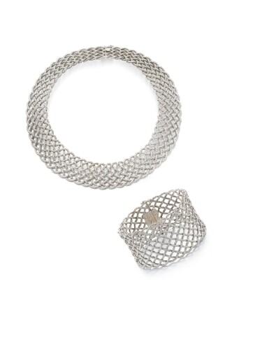 View full screen - View 1 of Lot 2024. Gold Demi-Parure | 吉安馬里亞 布契拉提 | K金 項鏈 及 手鏈一組.